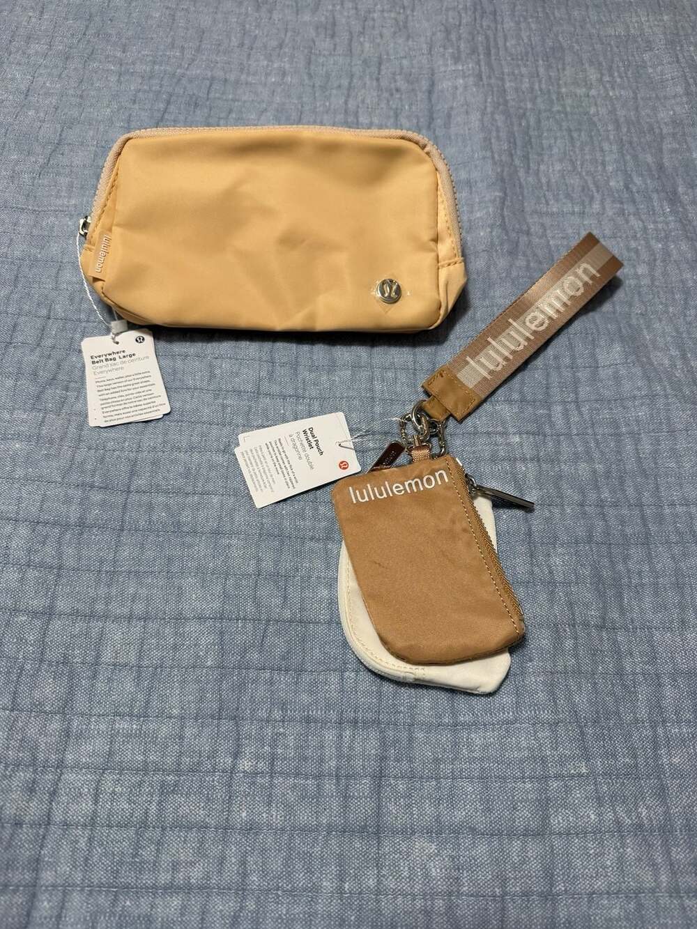 Lululemon Everywhere Belt Bag Large and Dual Pouch Wristlet Set